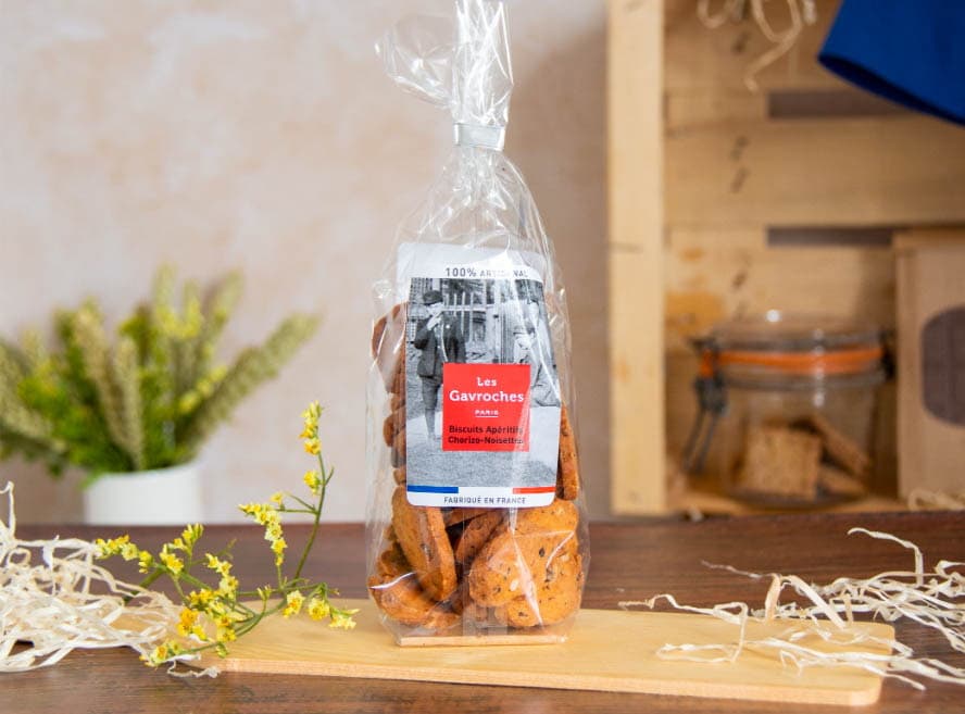 sablés Chorizo noisettes artisanal biscuits paris