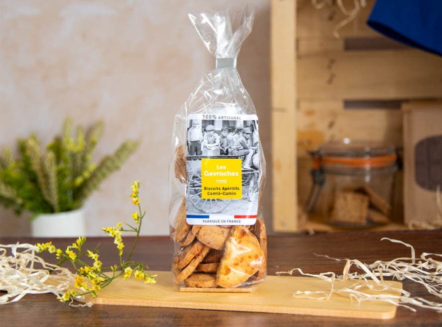 Sablés fromage compté cumin pour sablés apéritifs