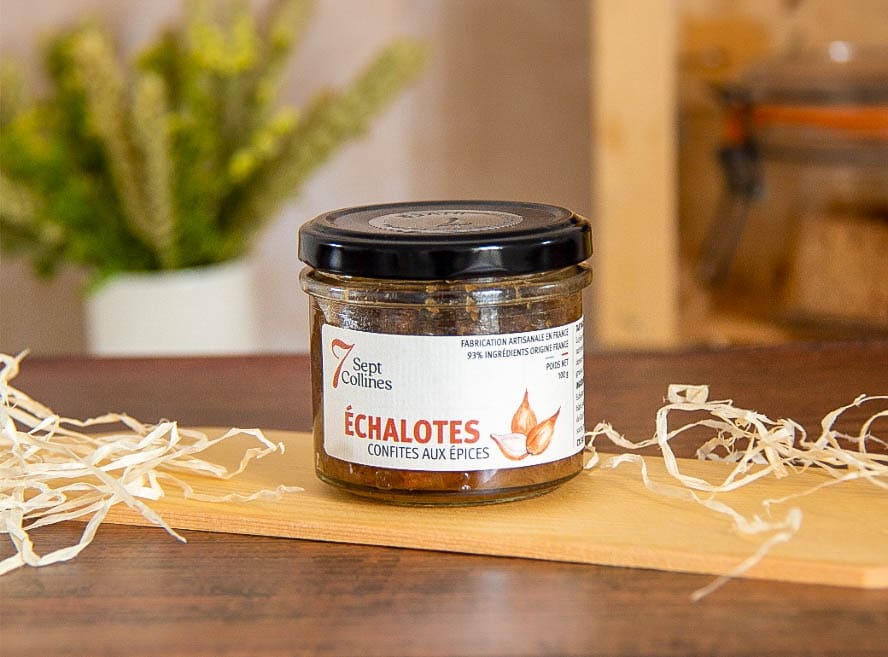 Echalotes Confites aux Epices produit du terroir paris artisanal