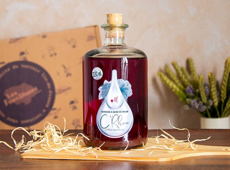 Rhum Framboise Hibiscus seine et marne artisanal