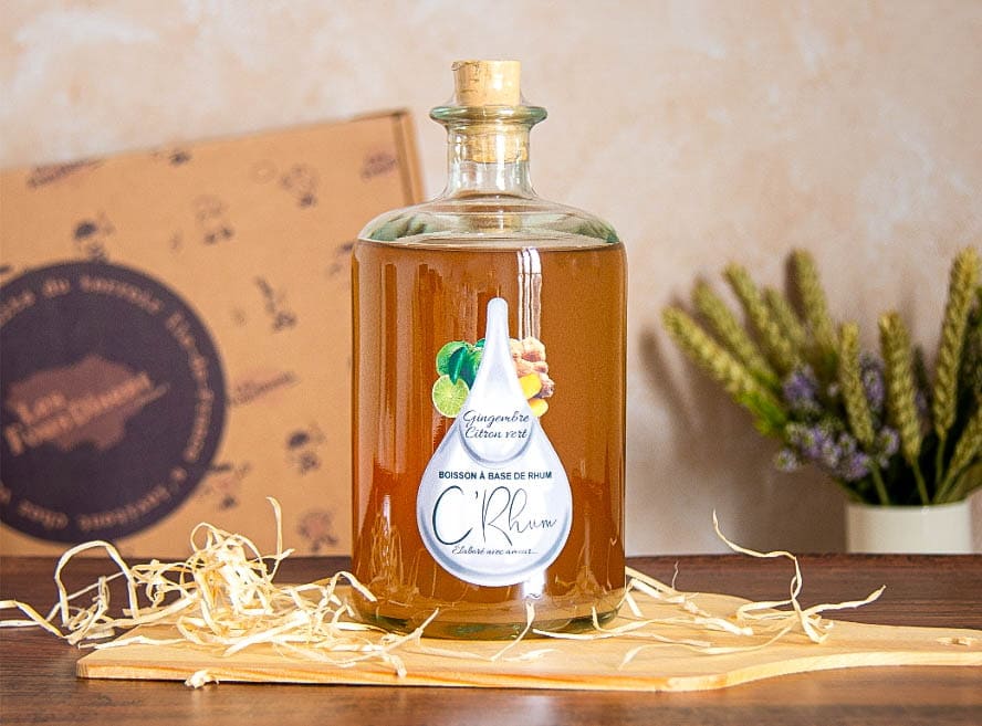 Rhum Gingembre Citron Vert artisanal seine et marne
