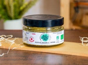 Tartinade pesto cresson de fontaine artisanal seine et marne