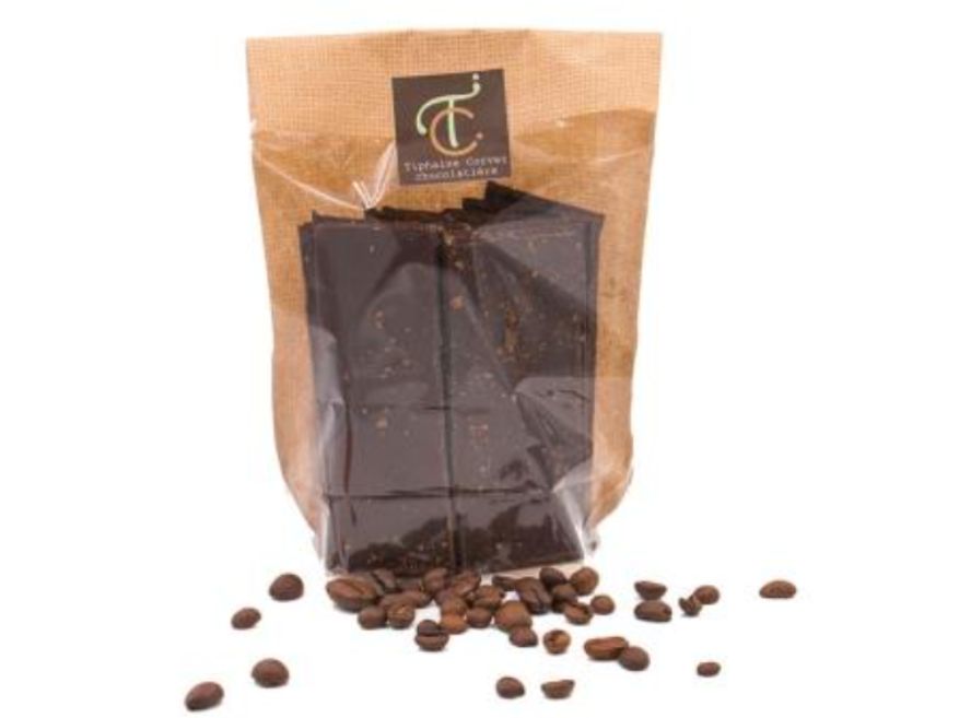 Croq'Café, chocolat artisanal en fines plaques assaisonné de café