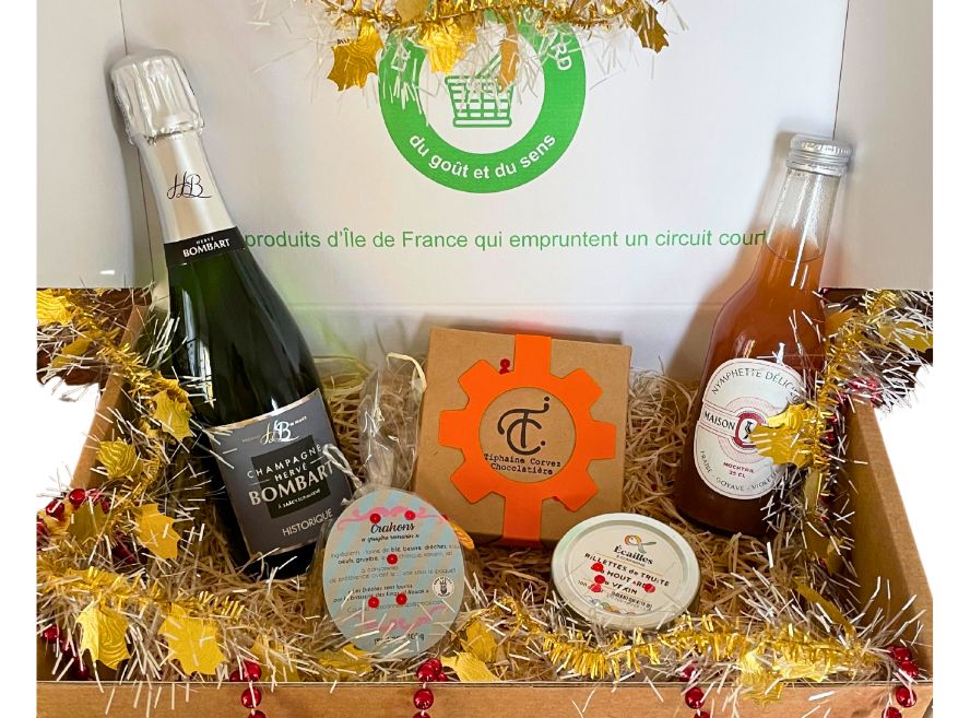 Panier de Noël à bulles