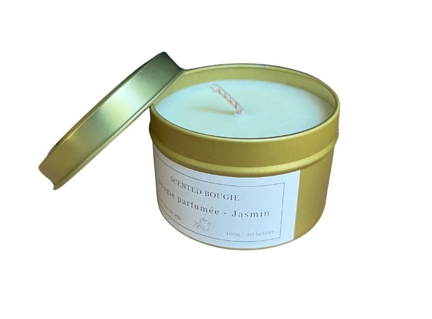 Bougie artisanale au Jasmin 100g